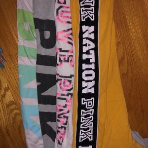 PINK long sleeve bundle 4 shirts